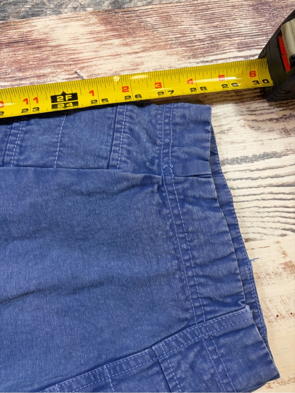 We The Free Brentwood Slouchy Cargo Pants Ebb & Flow (Blue) Size 6 NWOT Barrel - Picture 9 of 10